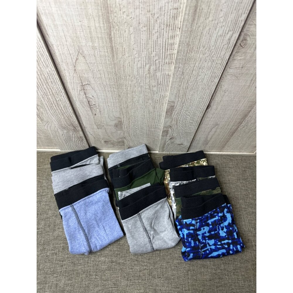 Boys Hanes Boxer Briefs Underwear Size L Camouflage & Solid Colors 10 Pairs